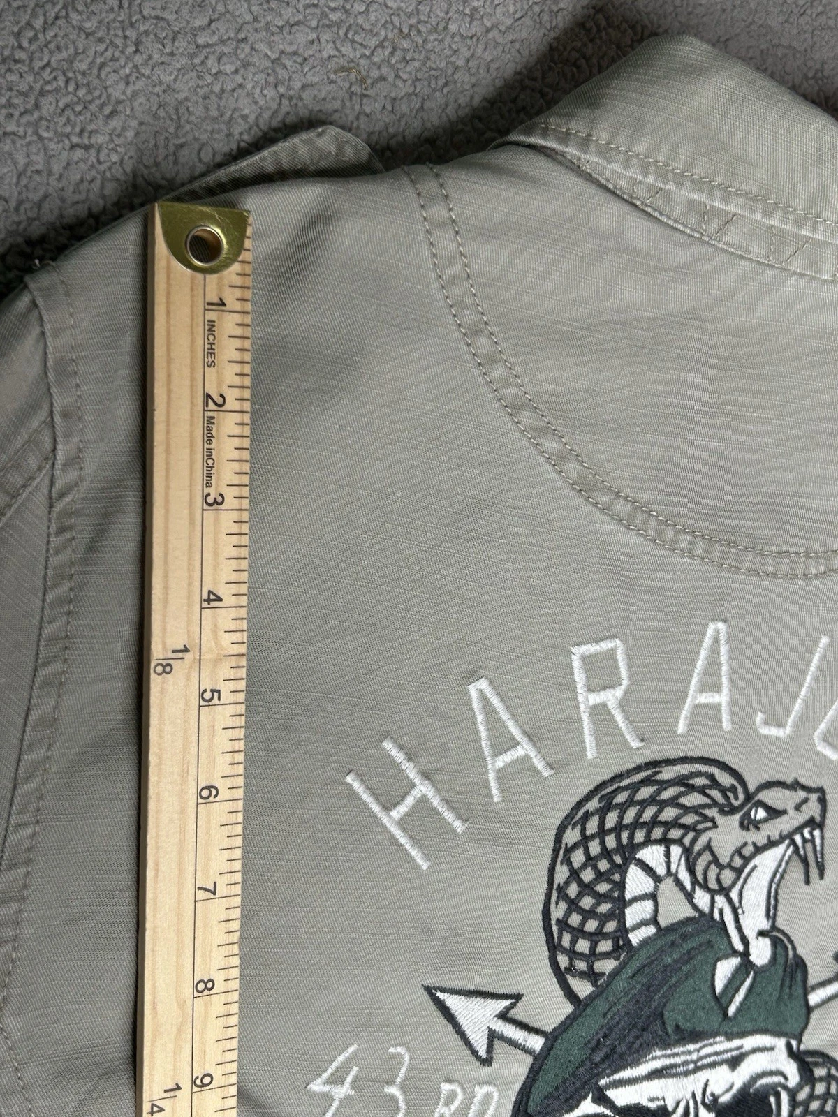 Cotton On Utility Surplus Jacket Mens Medium Harajuku Field Jacket Cargo Skull - product detail image 11