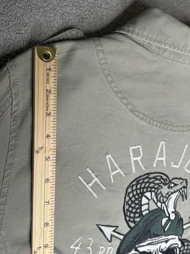Cotton On Utility Surplus Jacket Mens Medium Harajuku Field Jacket Cargo Skull image 11