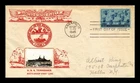US COVER WORLD WAR II NAVY FDC SCOTT 935 CROSBY PHOTO CACHET USS TENNESSEE