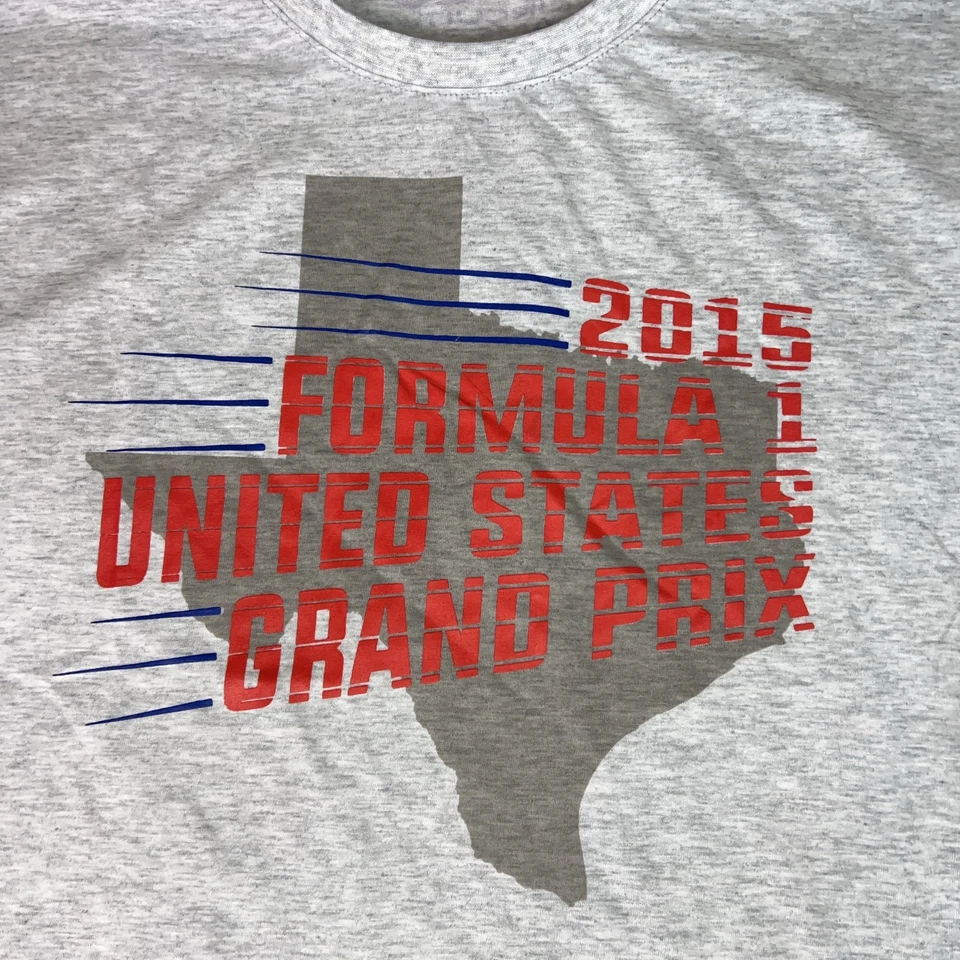 Camiseta Fórmula 1 Gran Premio de Estados Unidos Gris Medio Lewis Hamilton F1 2015 Camiseta Foto 2 de 4