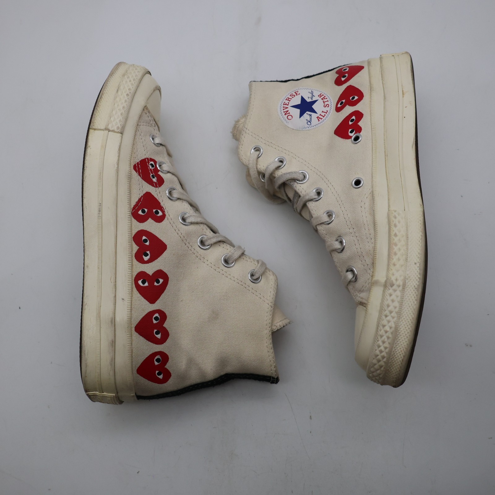 Converse Chuck 70 CDG Hi Men's 6 Women's 8 Multi Heart Sneakers 162972C thumbnail 6