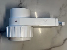 0412-20 Magic Plastics Uni-Body Slide Valve 2" Slip x 2" Swivel FBT White