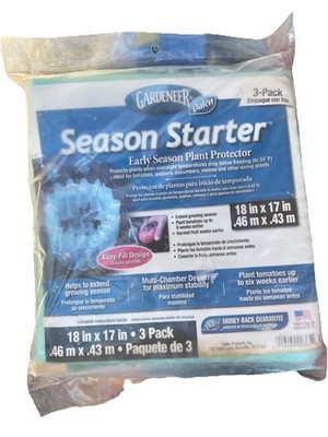 Gardeneer by Dalen   Season Starter Plant Protector   18 x17  3-Pack New