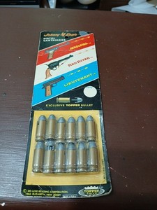 VINTAGE JOHNNY EAGLE MAGUMA RED RIVER LIEUTENANT PLASTIC TOY BULLETS 