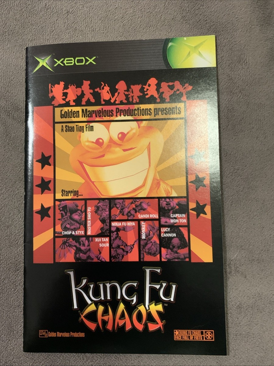 Kung Fu Chaos (Microsoft Original Xbox, 2003) Disc and Manual Only