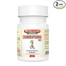 Baidyanath ORIGINAL AYURVEDIC CHANDRAPRABHA VATI 80 TABLET | (PACK OF 2)