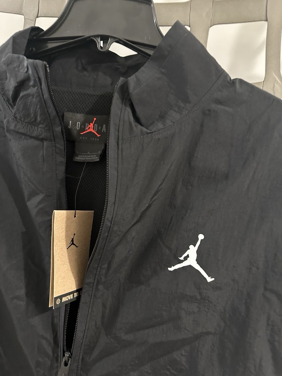 NIKE AIR JORDAN ESSENTIALS Tiptop Woven Flight JACKET Mens Sz L