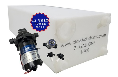 #ad 7 Gallon Fresh Water Holding Tank amp; 12 Volt Water PUMP T 0700 CAC WP 12V30 $138.99