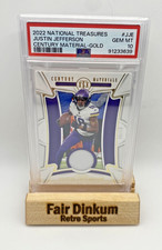 2022 National Treasures Justin Jefferson #JJE Century Material GOLD /49 PSA 10