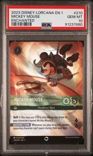 2023 DISNEY LORCANA EN 1-THE FIRST CHAPTER MICKEY MOUSE - ARTFUL ROGUE PSA 10