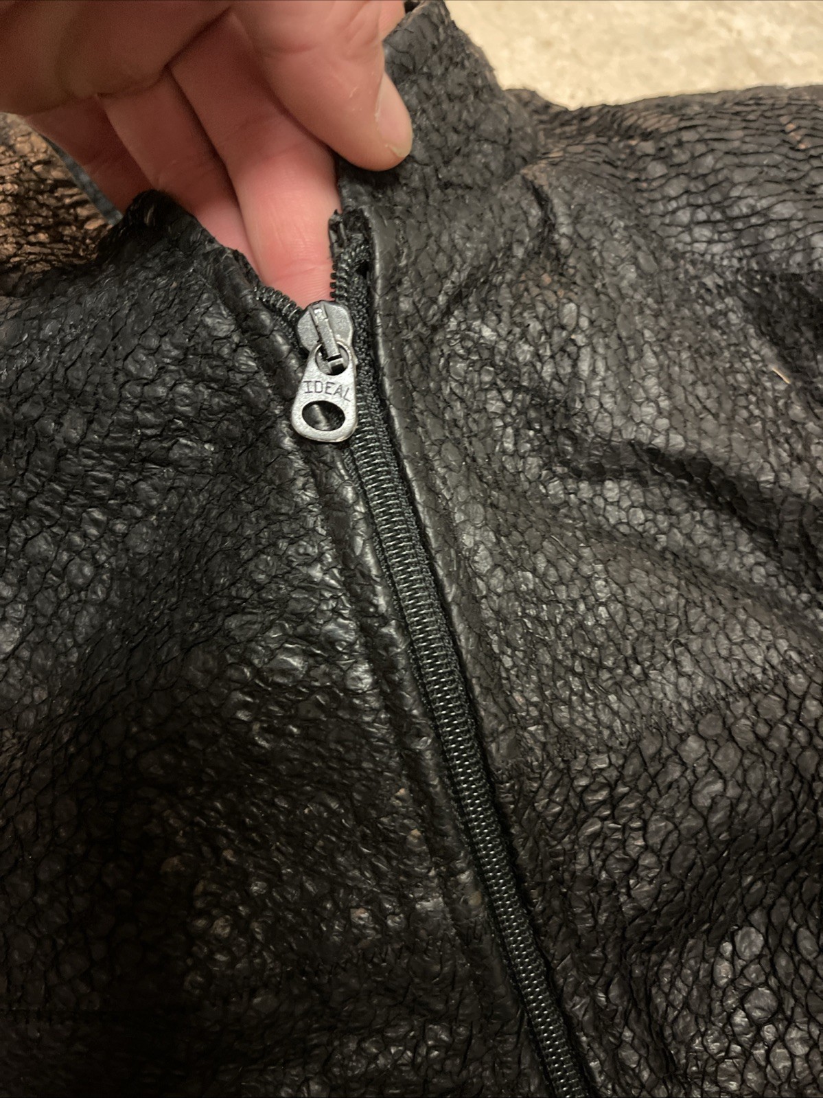 vintage patchwork leather bomber jacket 42 1970s … - image 6