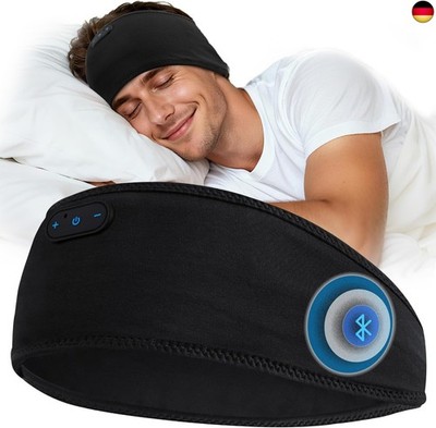 LC-dolida Schlafkopfhörer Bluetooth Kopfhörer Stirnband,Ultraweiche B