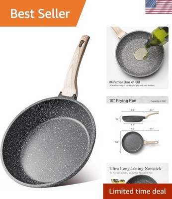 Lightweight 10-Inch Non-Stick Granite Frying Pan - Perfect for All Cooking Needs