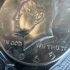 1965 Kennedy Silver Half Dollar About Uncirculated 40% Silver - No Mint Mark — photo 4