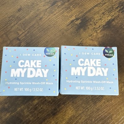 2 Pack I Dew Care Cake My Day Hydrating Sprinkle Wash Off Mask 3.52oz NEW