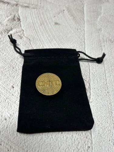 US Post WW1 CMTC Civilian Military Training Corps Gold Collar Disc Brass