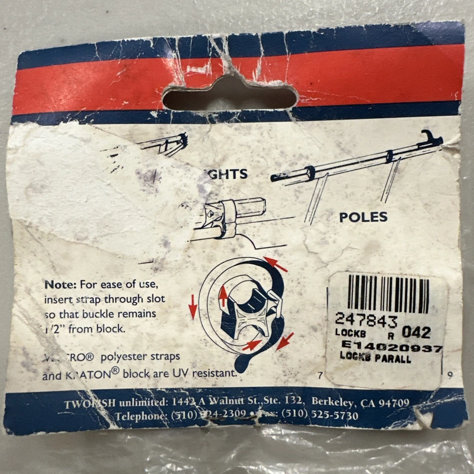 1 Paquete de Bloques de Cerradura DOS PECES SUJETADORES MARINOS Canal Paralelo ¡DE COLECCIÓN! ¡NUEVO! Foto 3 de 3