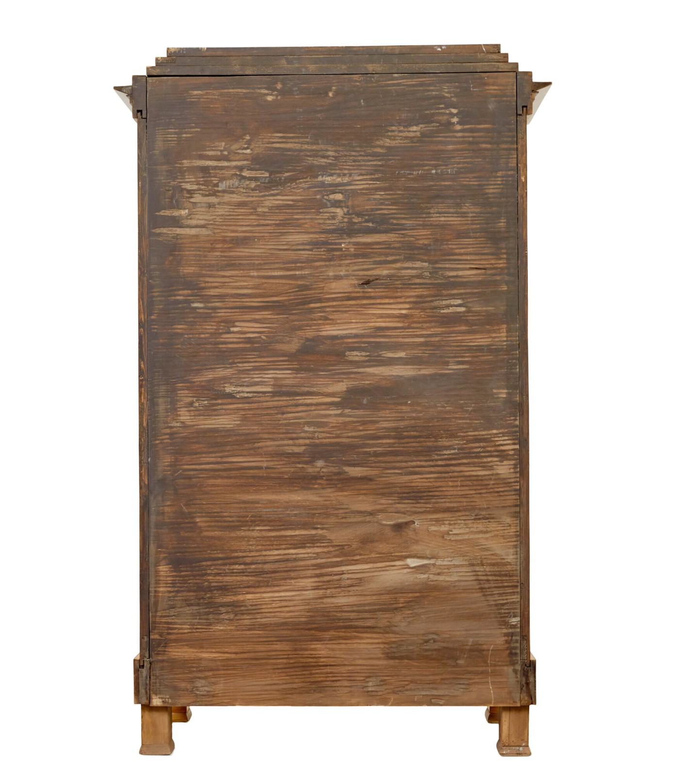 FINE PAIR OF BIEDERMEIER GLAZED ELM DISPLAY CABINETS