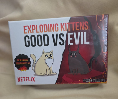 Card Games Exploding Kittens: Good vs Evil New Sealed Family Night Battle Fun