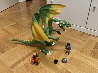 Super 4 Playmobil  9001, Drache mit zwei Figuren siehe Bild, Schwert fehlt