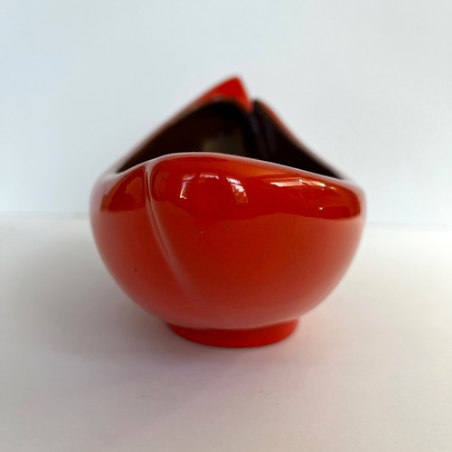 Vintage MCM Frankoma Keramik #211 Mondsichel Boot geformt Pflanzgefäß Konsole Vase USA - Bild 8 von 11