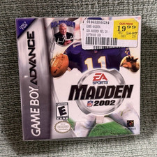 Factory Sealed EA Sports Madden 2002 Nintendo Game Boy Advanced