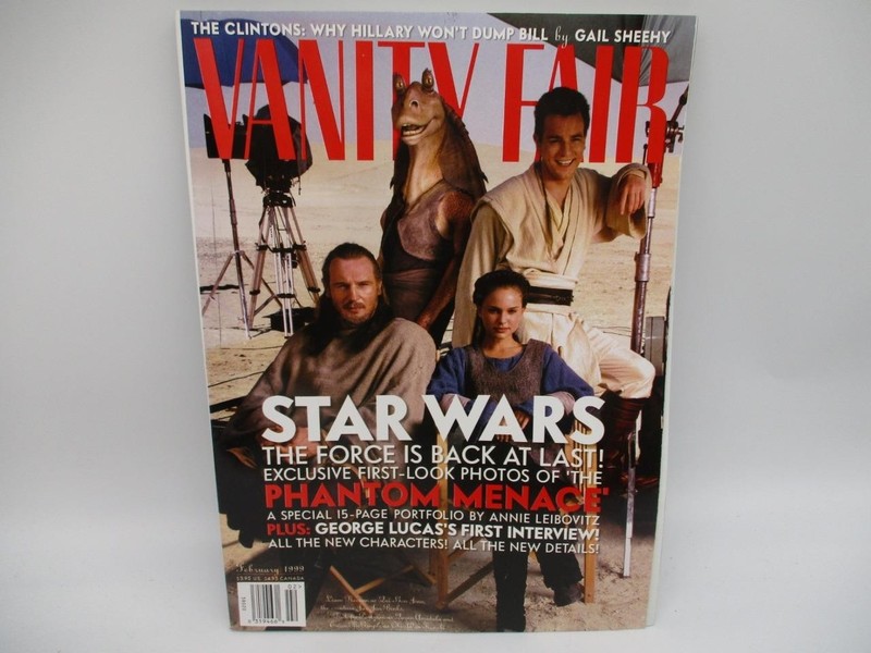 VANITY FAIR #462 1999 FEB STAR WARS COVER USED GOOD CONDITION MINOR WEAR