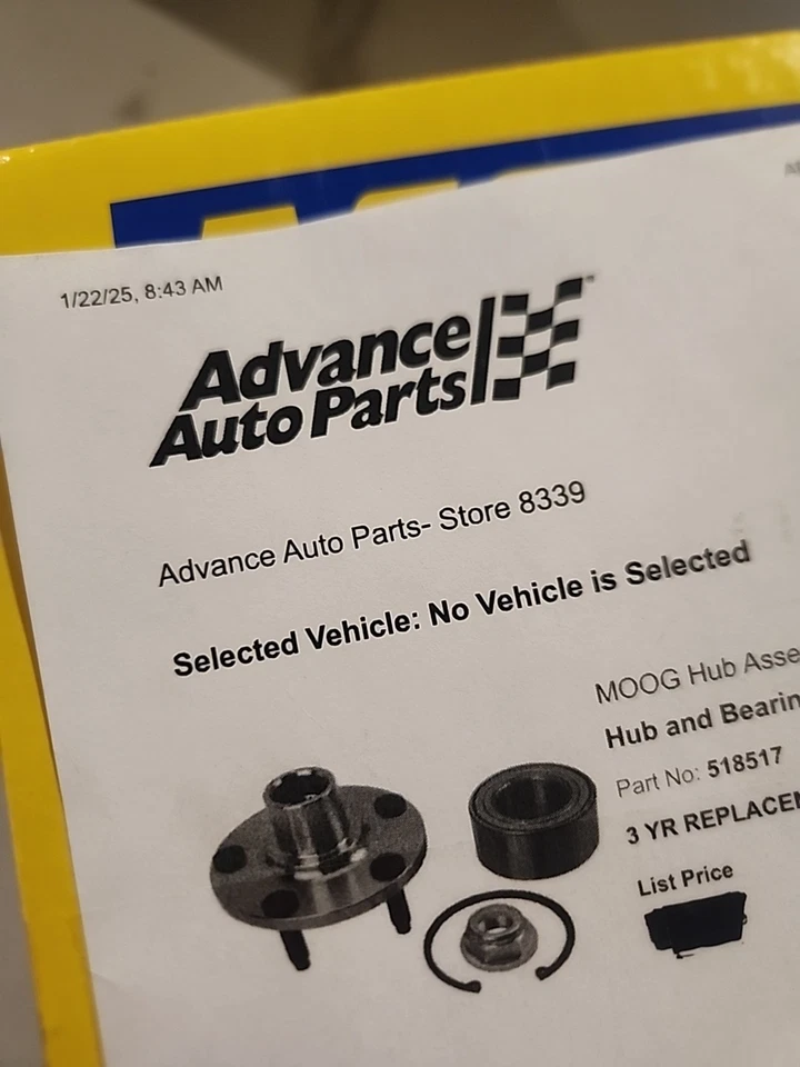 Kit de reparación de buje de rueda para Lincoln MKX 2007-2010 Ford Edge MOOG CONJUNTOS DE BUJE Foto 3 de 4