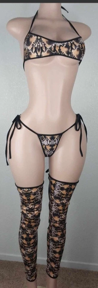 Conjunto de bikini para mujer Exotic Dancewear talla pequeña/mediana  Foto 3 de 4