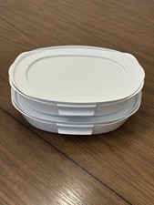2 Rubbermaid Duralite Glass Casserole Baking Dishes W/ Lid 11.5x8.25” 1.5 Qt