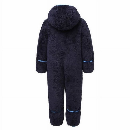 Snozu 18 Monate Fleece kuscheliger Wimpel Schneeanzug zweiteiliges Set & Hoodie Kleinkind blau - Bild 3 von 8