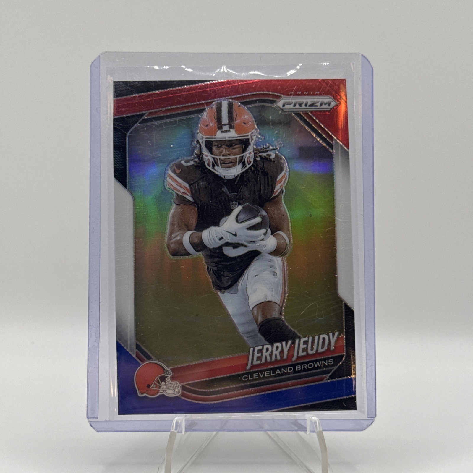 2025 Panini Prizm - Jerry Jeudy #146 Red White & Blue Prizm