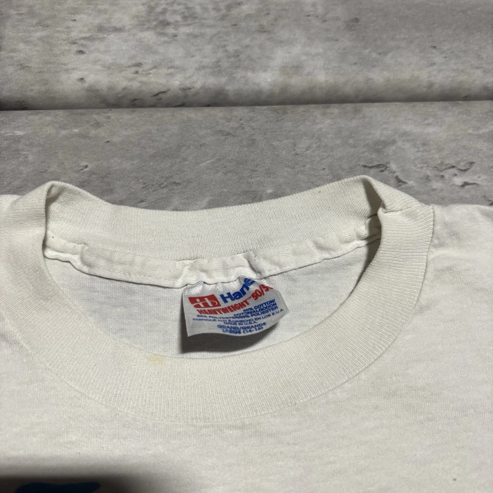 Camisa Vintage McDonalds Flintstones Juventude Branca Média Promo Hanes FLAWS* - Imagem 4 de 4