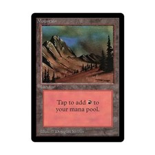 WOTC MtG Beta Mountain - Version C (L) NM
