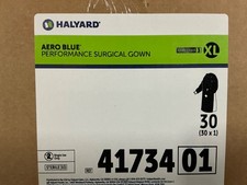 30 Halyard Aero Blue Performance Surgical Gown AAMI Level 3 XL 41734