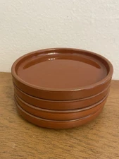 Our Place 4” Handcrafted Coasters Set of 4 - Terracotta Brown
