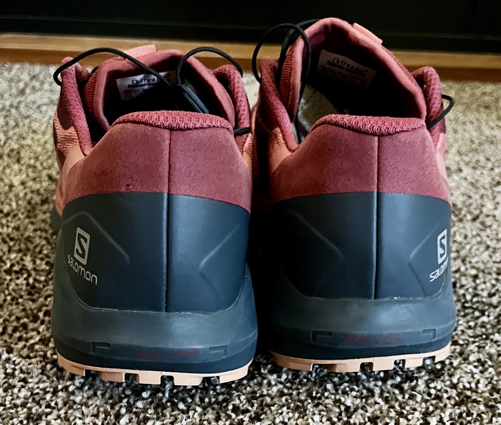 Salomon Sense Ride 4 Ortholite Impressions scarpe da trail running in mattoni polvere 11