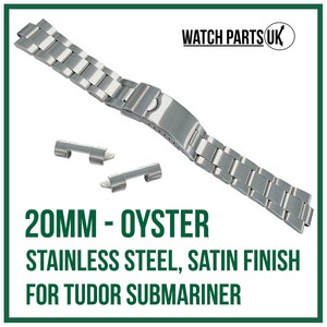♛ 20 mm Oyster Bracelet en Acier Inoxydable Bracelet Montre pour Homme  Tudor Submariner ♛ | eBay
