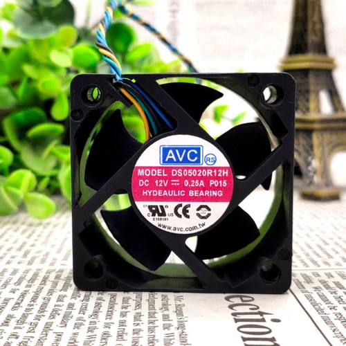 AVC 5CM 5020 DS05020R12H 12V 0.25A 4-wire PWM Speed Regulation Mute Cooling Fan - Picture 3 of 5