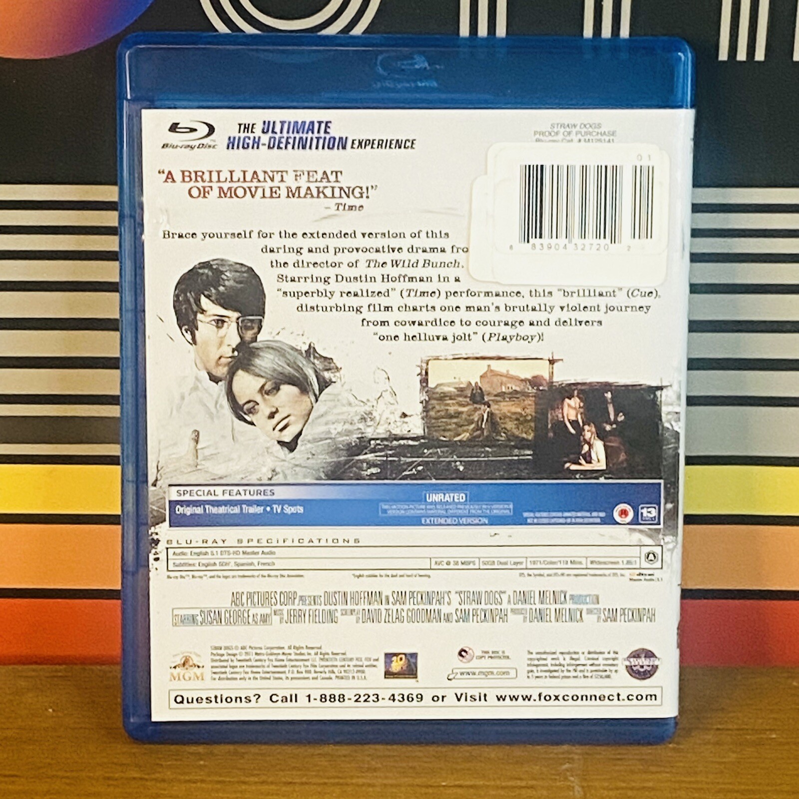 Straw Dogs Bluray 1971 Unrated Version Dustin Hoffman eBay