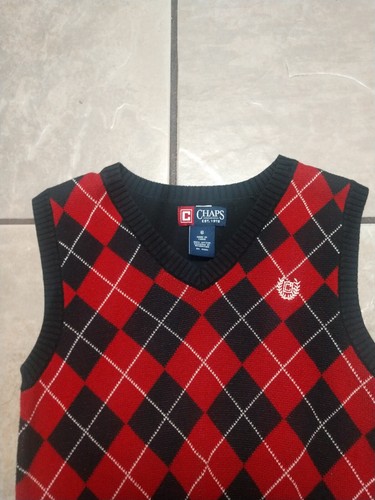 Chaps Vest Sz 6 ,Boys Pre-owned,Smoke Pet Free Home - Picture 2 of 4