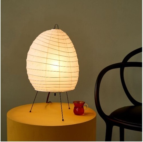 Japanese Style Akari Table Lamp Isamu Noguchi Style | Soft Paper Lantern Ligh