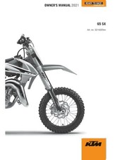 KTM Owners Manual Book Guide 2021 65 SX