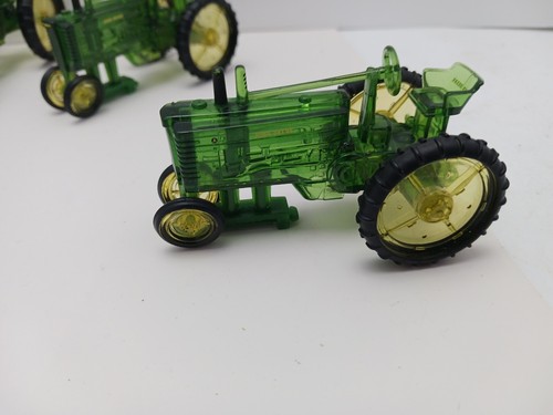 5 Haarspangen/Spangen - Vintage John Deere Traktor - Kunststoffspielzeug - grün/gelb - Bild 8 von 10