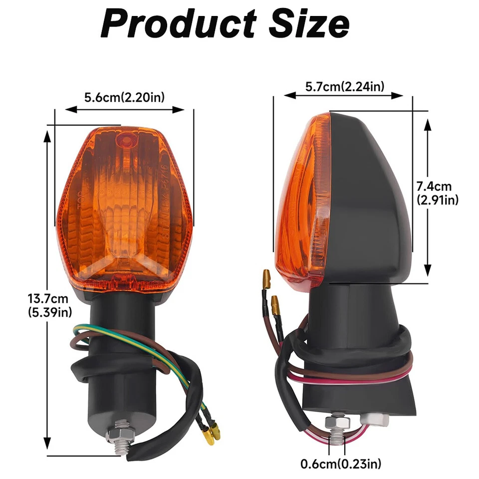 Front & Rear Indicator Turn Signal Lights For HONDA CTX700 D N NC700X NC750X - Imagem 3 de 4