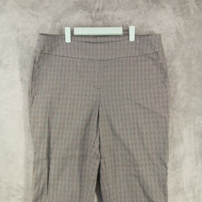 hilary radley ladies' plaid dress pant NEW- Hilary Radley Ladies' Plaid Dress Pant - Black Combo Size 12 Large -NWT-