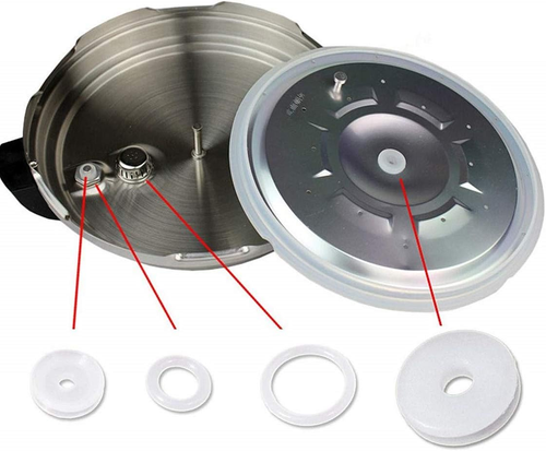 Sealing Ring Gaskets Float Valve Sealer Kit for 5 or 6 Quart Pressure Cooker Mod - Picture 4 of 12