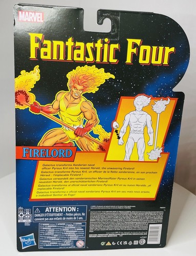 Nueva figura de acción Hasbro Hasbro de 6" de la serie Marvel Legends retro Fantastic Four Firelord - Imagen 4 de 4