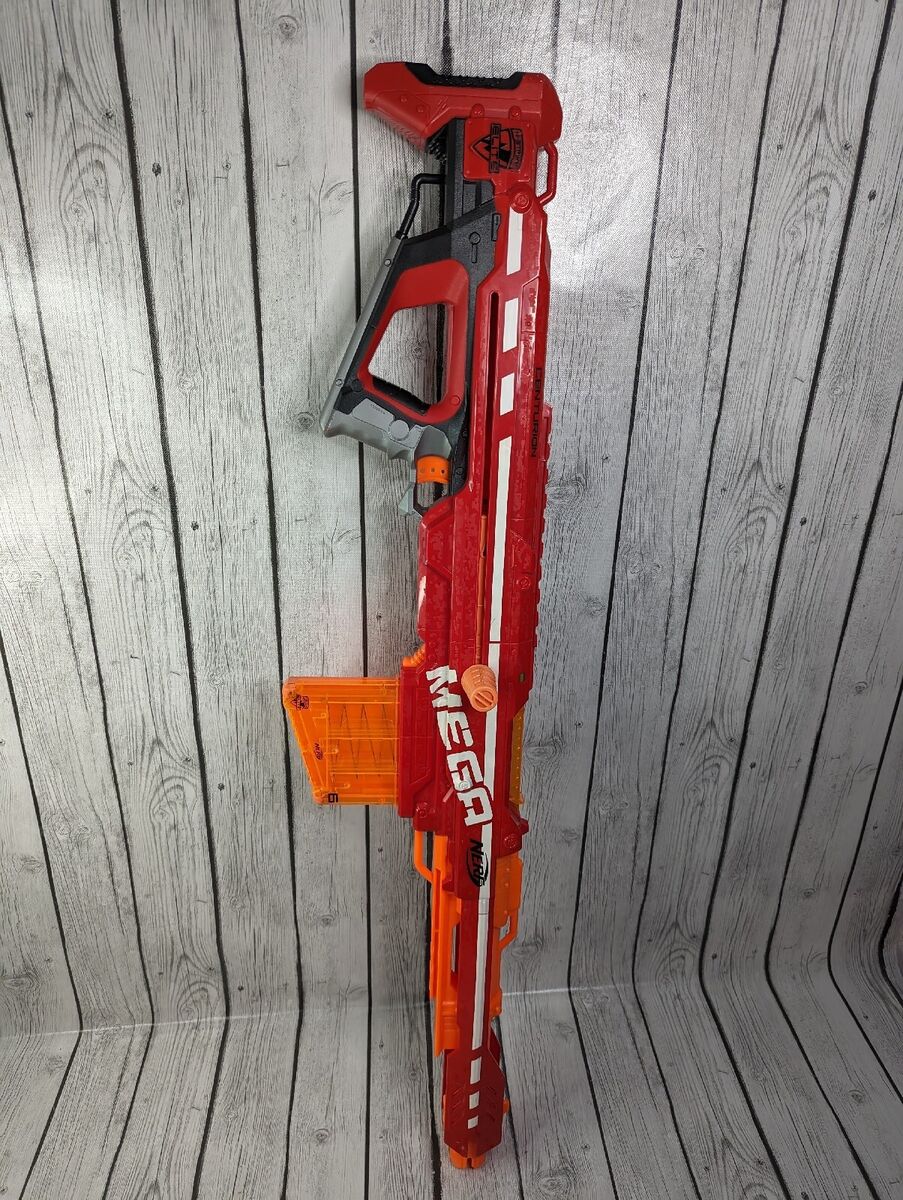 Nerf Mega Centurion Sniper Rifle Blaster Gun With Magazine - Works Great!