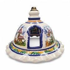 Vintage Ceramic Porcelain Lamp Shade Ceiling Light Shade Hand Painted Retro